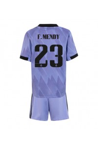Fotbalové Dres Real Madrid Ferland Mendy #23 Dětské Venkovní Oblečení 2022-23 Krátký Rukáv (+ trenýrky)